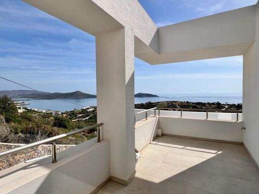 Kreta, Schisma Eloundas: Villa mit 3 Schlafzimmern und Pool bietet einen atemberaubenden Meerblick auf Elounda