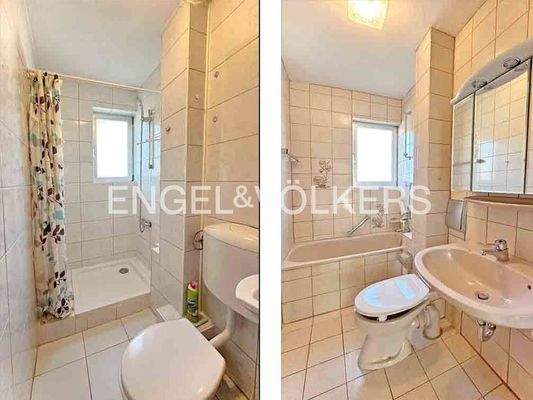 Tageslichtbäder mit Wanne u. Dusche