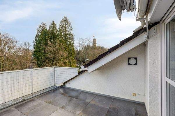 Dachterrasse vor Küche