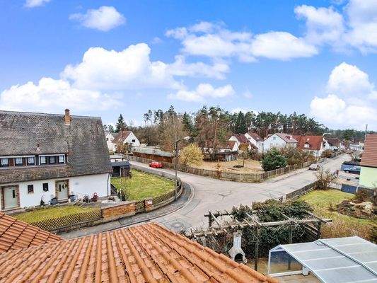 Aussicht aus dem Dachgeschoss