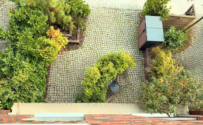 Eingang mit Sitzecke