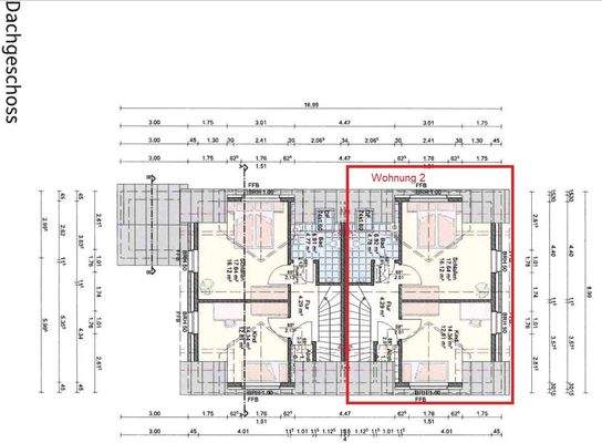 Grundriss Dachgeschoss Whg2