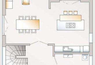 Grundriss Erdgeschoss variabel
