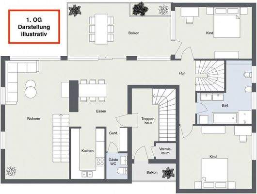 Grundriss 1. OG