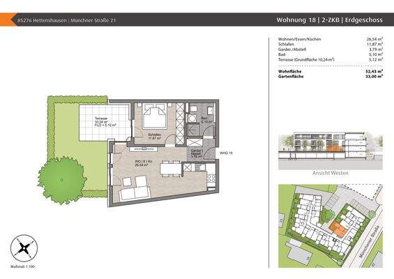 Grundriss Wohnung 18