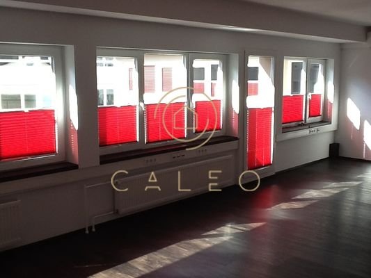 Büro HH Besprechung mit Plissee