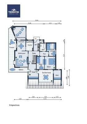Grundrissskizze EG (nicht maßstabsgetreu)