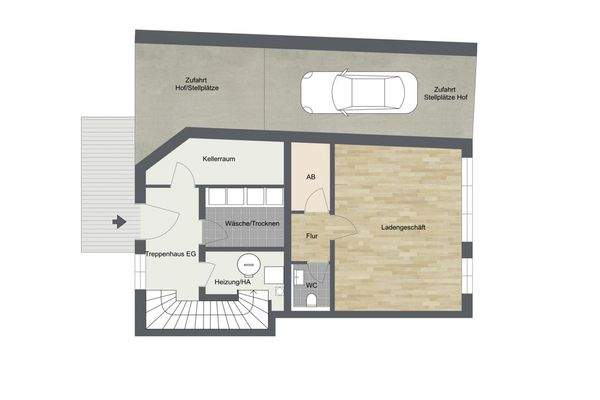 030 - Grundrissplan Haus 2  - Erdgeschoss