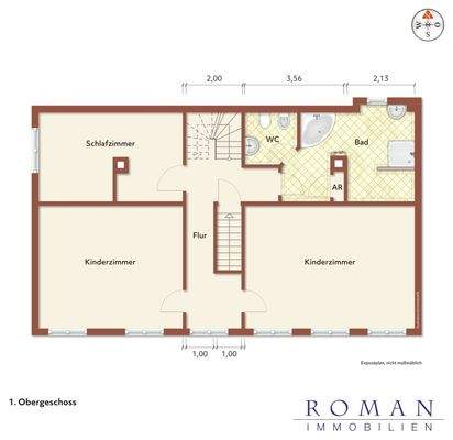 Grundriss 1. OG leer für Ihre Planung