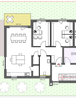 Grundriss Erdgeschoss links