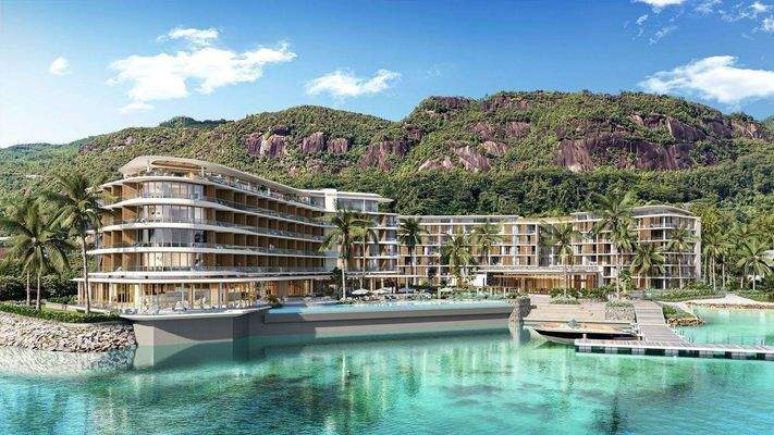 The Residences at Melia - Aerial Towards Mountains