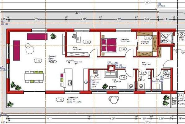 Grundriss Penthouse 14