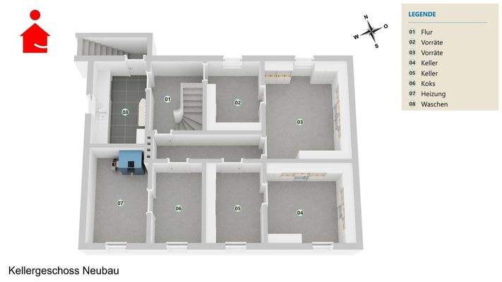 Kellergeschoss Neubau