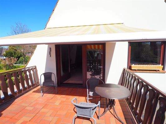 Detail Terrasse auf dem Anbau 