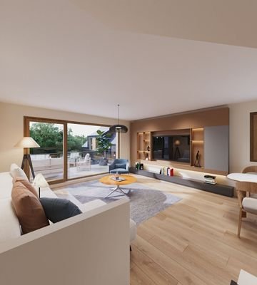 3D-Rendering Haus-Wohnungsgrundriss