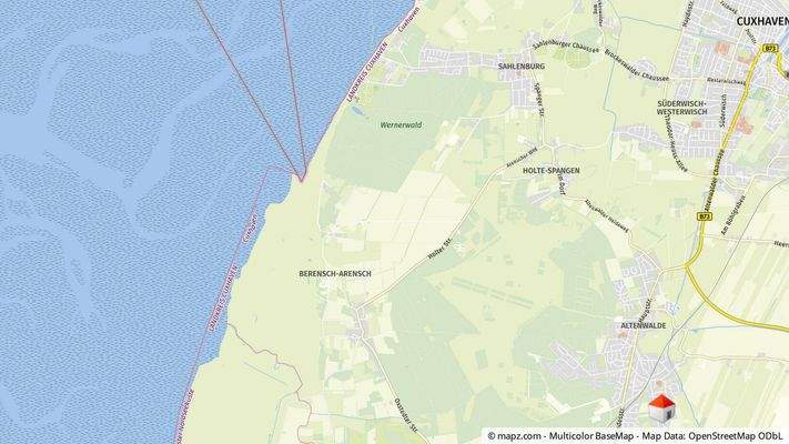 Geolyzer Kartenausschnitt