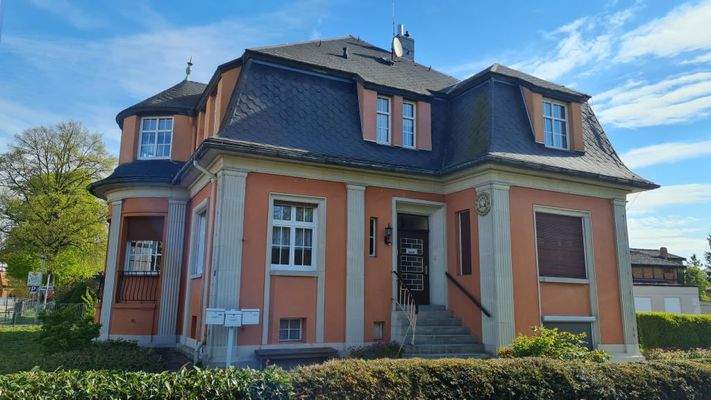 Blick auf den Hauseingang