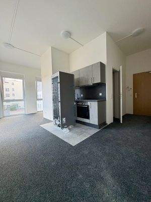 Sehr heller Wohnraum - Einbauküche - Abstellraum.j