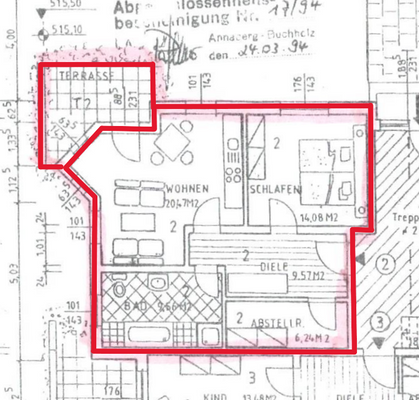 Grundriss Wohnung EG