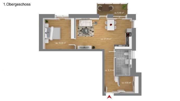 Grundriss Wohnung 4 und 8