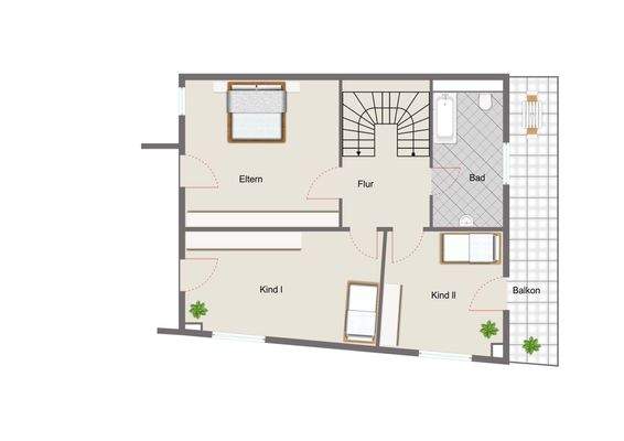 Grundriss Obergeschoss