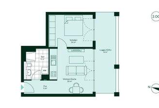 Grundriss der Eigentumswohnung