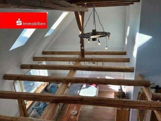 Blick vom Studio auf den Wohnbereich