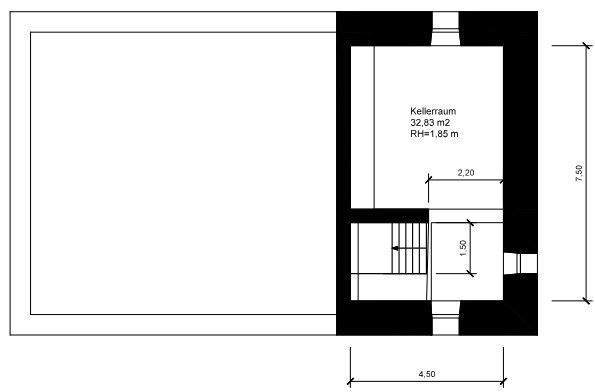 Grundriss Kellergeschoss