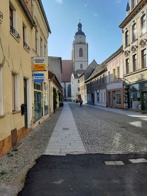 Blick zur Stadtkirche