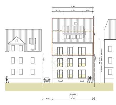 Ansicht Osten gem. Planung