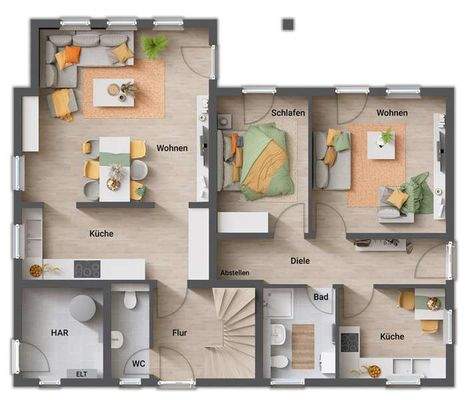 Domizil 192 Grundriss EG + EL