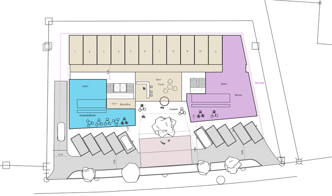Erdgeschoss (Muster; Hotel)