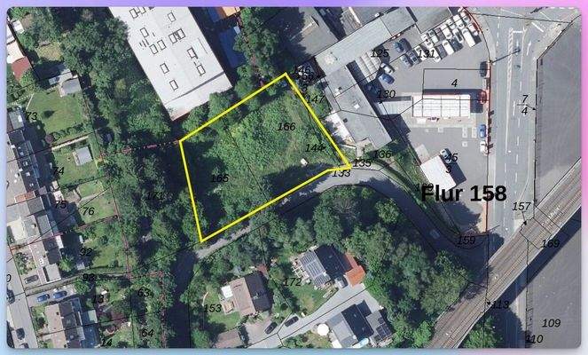 Satellitenaufnahme Grundstück