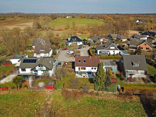 Hamberge Haus Luftbild von hinten