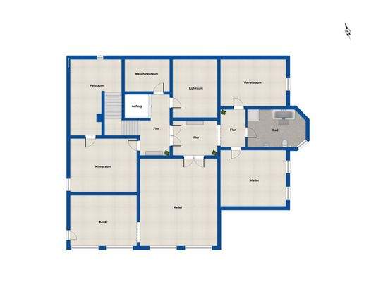 Grundriss Keller 2. UG