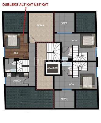 Underfloor Heating Apartments in Muratpaşa Memurevleri Neighborhood