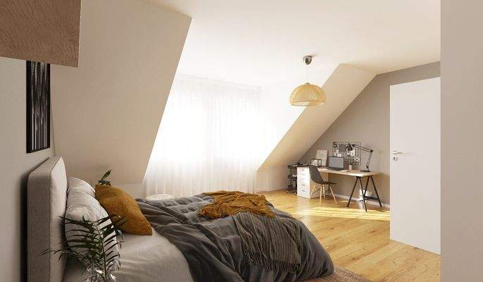 Im Schlafzimmer können Sie sich bestens erholen