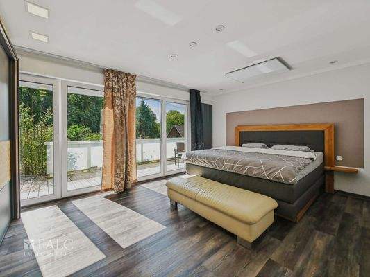 Schlafzimmer-Zugang Balkon/Garten