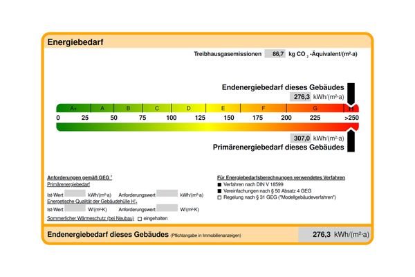 Ausschnitt Energieausweis