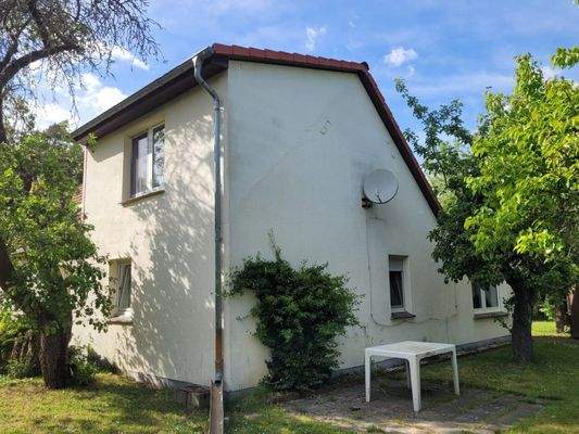 Rückansicht des Wohnhauses