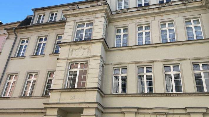 Blick auf die Fassade