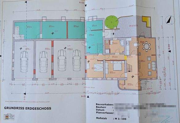 Grundriss EG in Planung