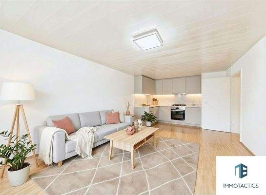 Wohnzimmer Einrichtungsbespiel- (KI generiert)