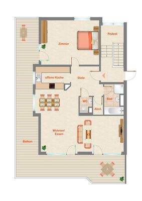 unverbindliche Grundrissdarstellung