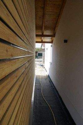 Überdachter Eingangsbereich