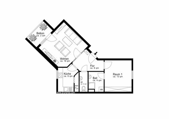 Grundriss Wohnung 20