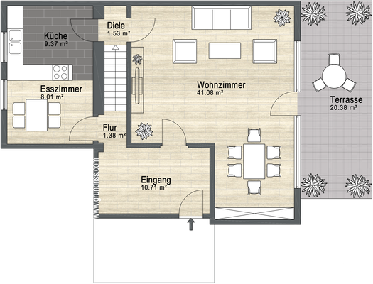 Grundriss Erdgeschoss