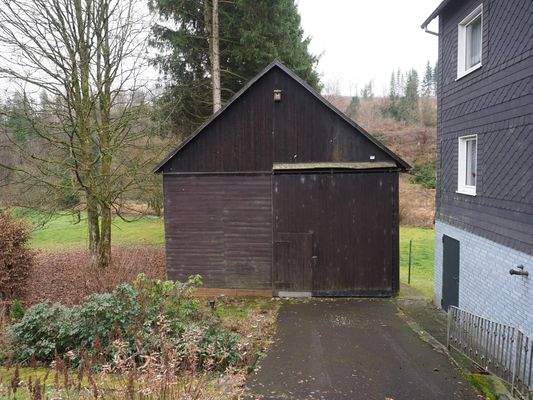 Blick auf die Scheune