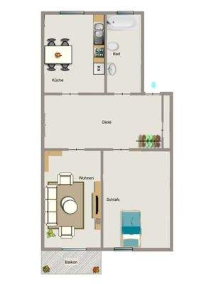 Grundriss beispielhaft