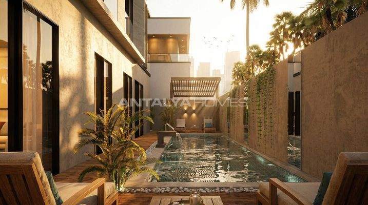 Apartments for Sale in a Project 400 M from the Sea in Lara Antalya